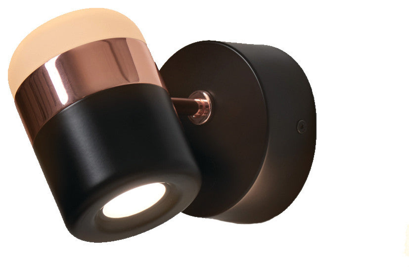 Ling Wall Lamp, Black And Copper