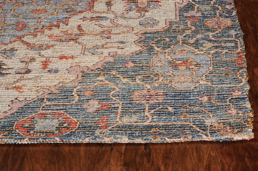KAS Morris 2223 Blue/Red Gramercy Area Rug, 5'x7'