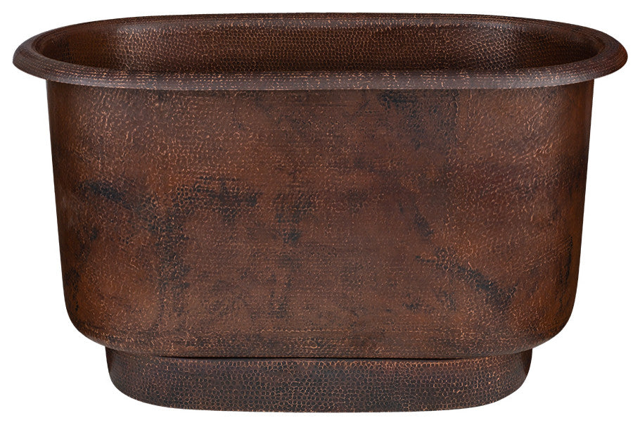 47" Hammered Copper Modern Style Bathtub