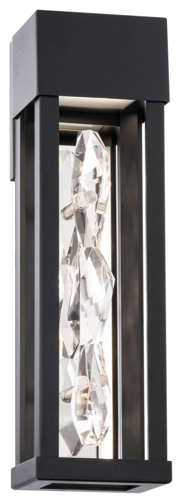 Polar LED Outdoor Wall Sconce in Black