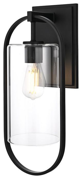 Home Living 8" Outdoor Wall Sconce, Black