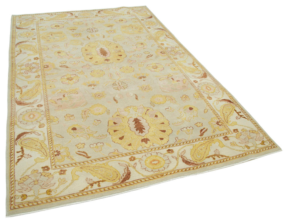 Rug N Carpet - Handwoven Oriental 5' 8" x 8' 9" Pastel Oushak Area Rug