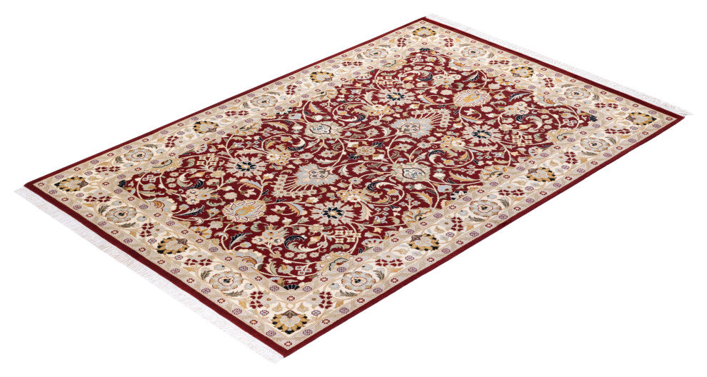 MOGUL, Hand Knotted Area Rug 6' 3" X 4' 2"