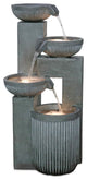 Stone Cascading Bowl Fountain 33"H