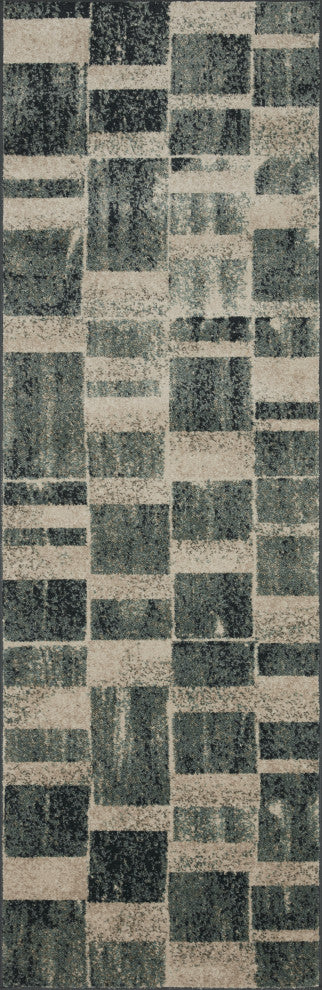 Loloi II Bowery BOW-03 Storm, Sand Sample Swatch