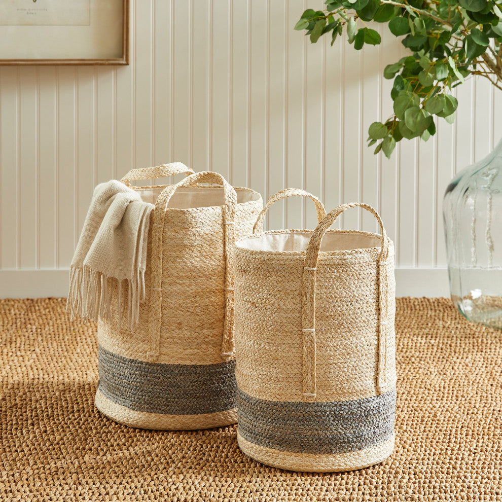 Quinn Round Baskets, Set of 2