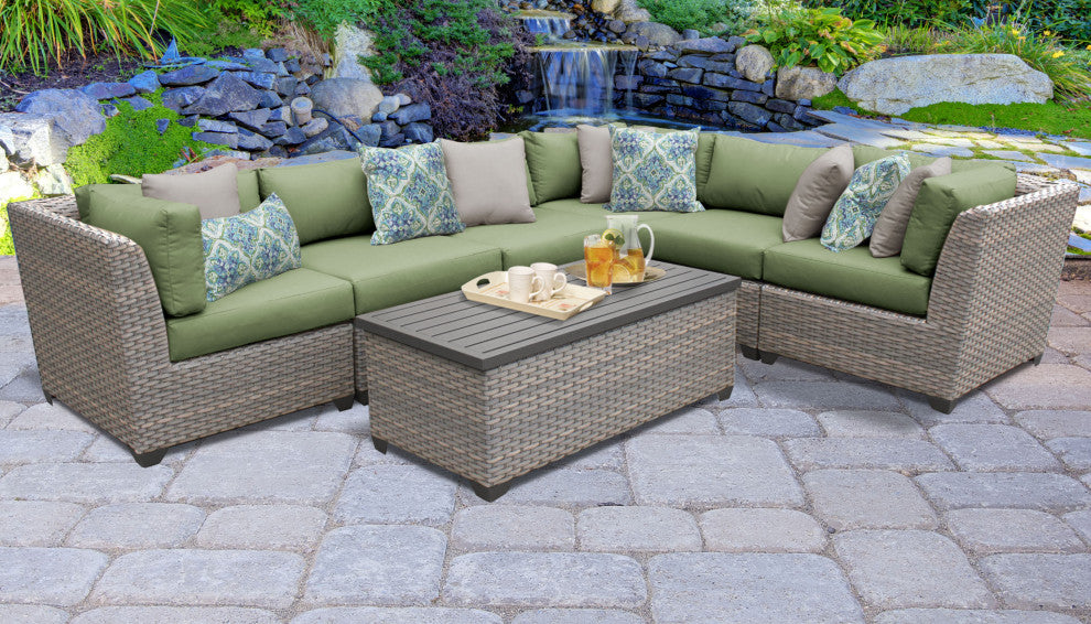 Florence 7 Piece Outdoor Wicker Patio Furniture Set 07b