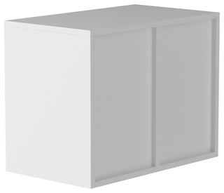 12 Compartments Wood File Organiser Office Mailbox with Adjustable Shelves, White