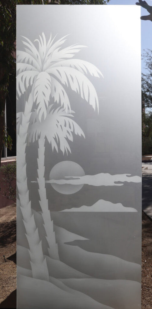 Interior Prehung Door or Interior Slab Door - Palm Sunset - Primed - 30" x...