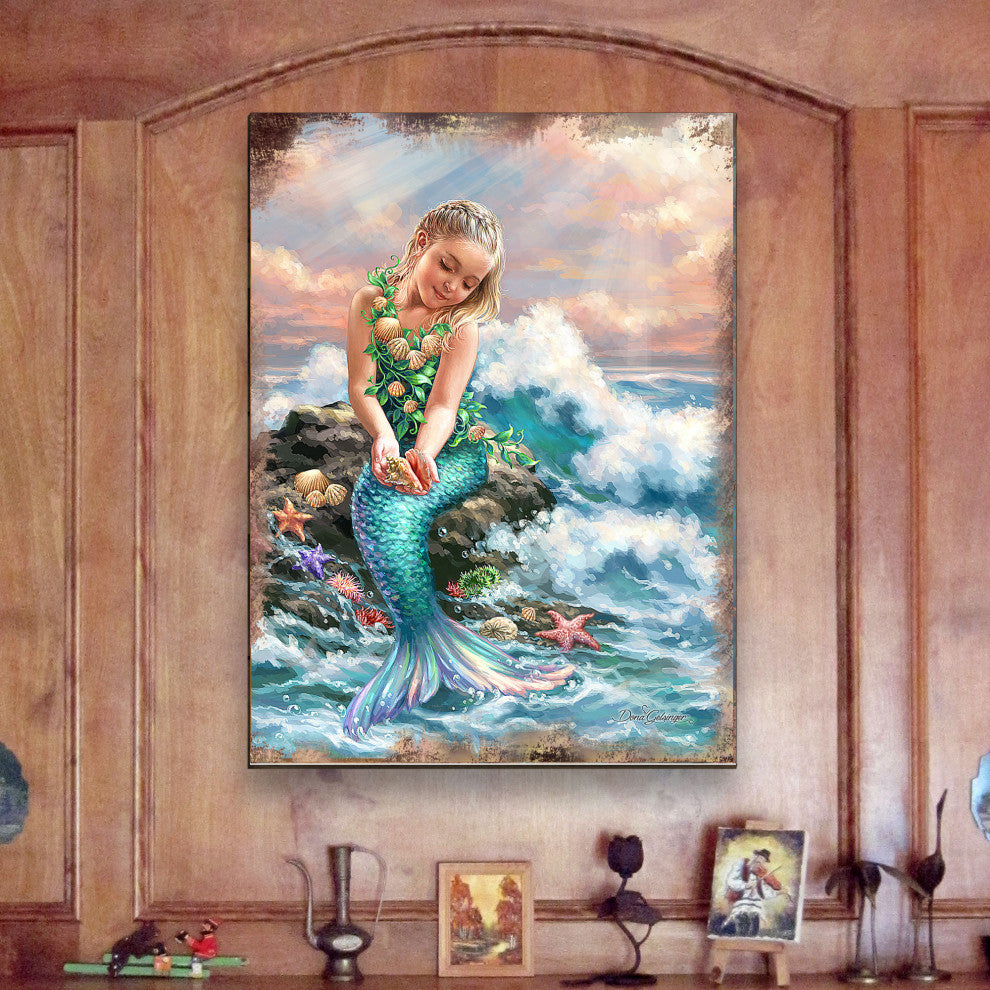 Princess of The Sea Wooden Block, 48 X 36