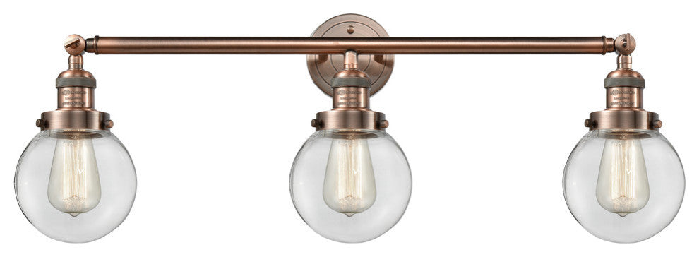 Innovations Lighting 205-Ac-S-G202-6 3 Light 30" Bathroom Fixture