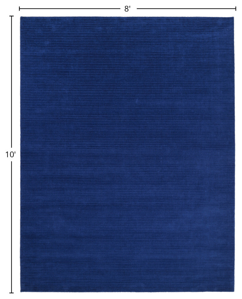 Cairo Handmade Area Rug Blue, 8' 0" X 10' 0"