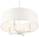 White Timeless, Transitional, Versatile, Pendant Chandelier