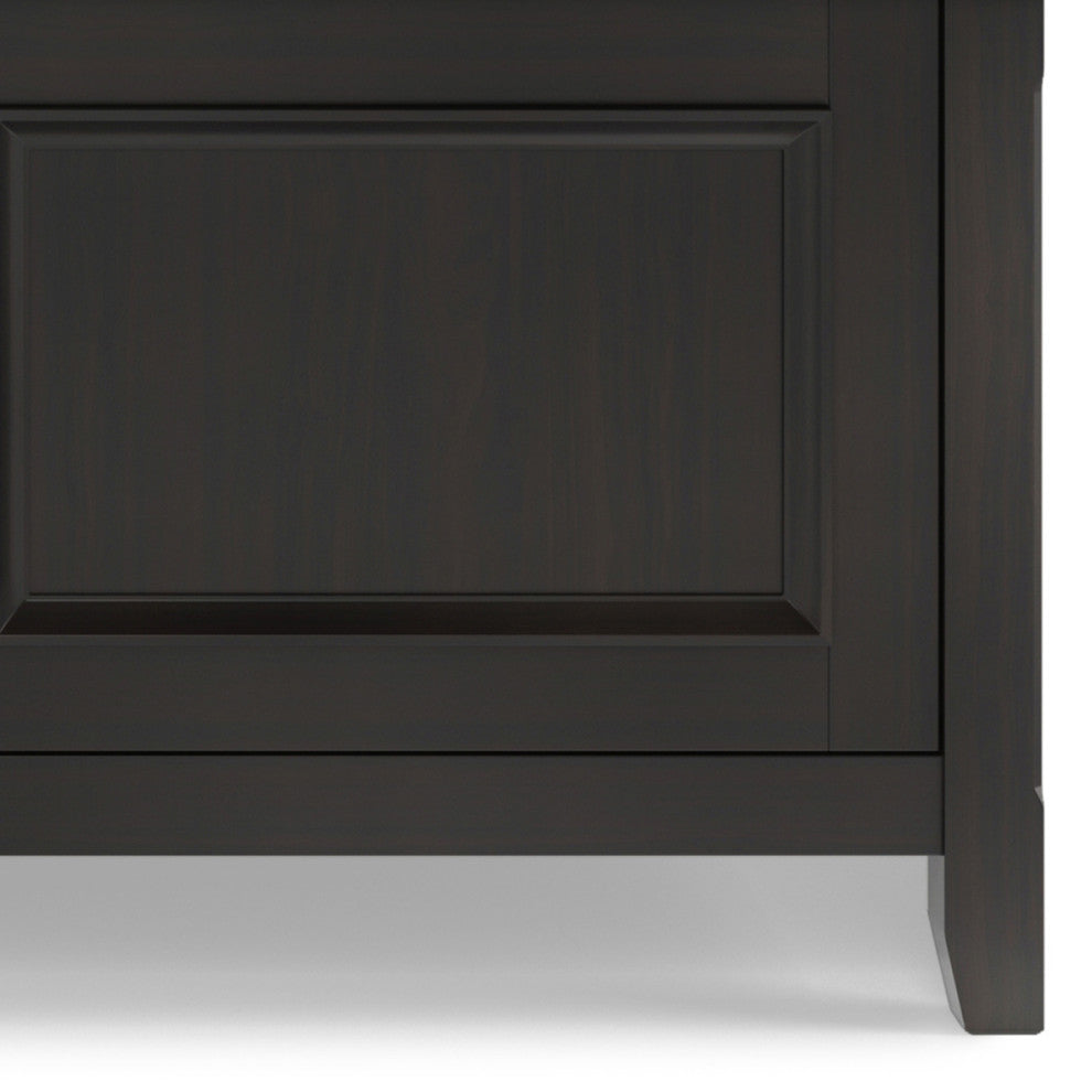 Amherst SOLID WOOD 72 inch Low TV Media Stand, Hickory Brown