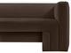 Henson Velvet Upholstered Sofa, Brown