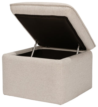 Cali Storage Ottoman, Boucle, Performance Beach Eco-Weave