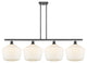 Innovations 516-4I-BK-G651-12-LED 4-Light Island Light, Matte Black