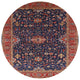 Ahgly Company Indoor Round Mid-Century Modern Area Rugs, 7' Round
