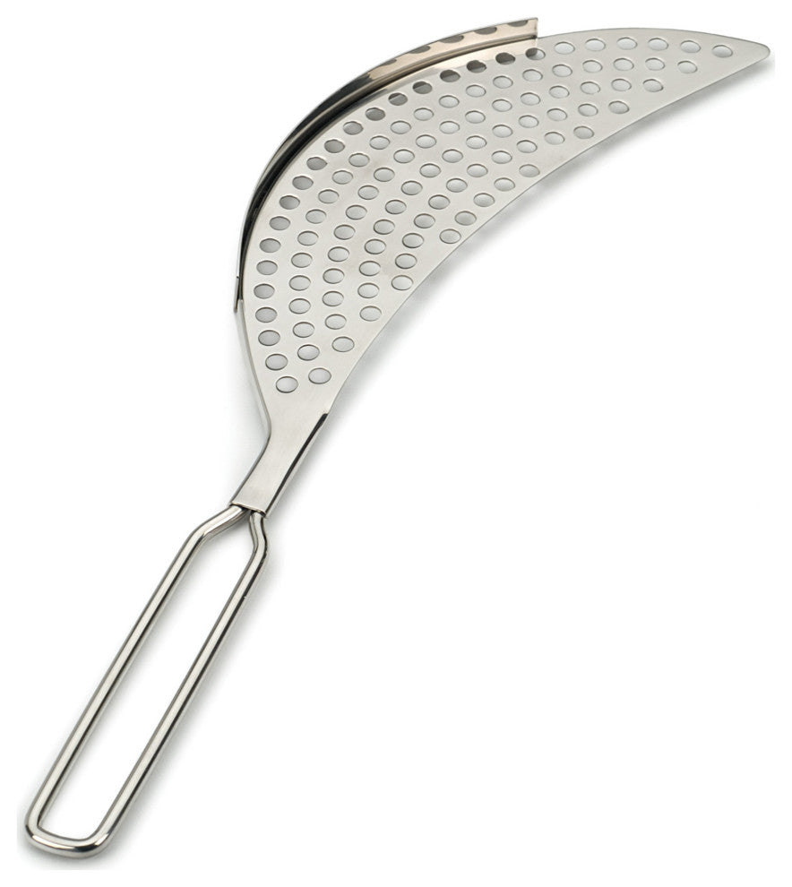 Pierced Crescent Pot Strainer