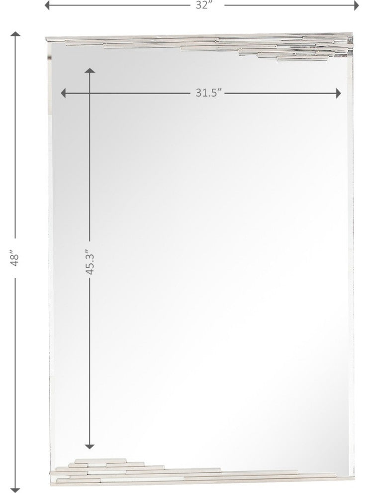 Striped Falling Wall Mirror