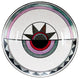 Moderno, Ceramic Wall Plate Geometric Metalic Platinum Design