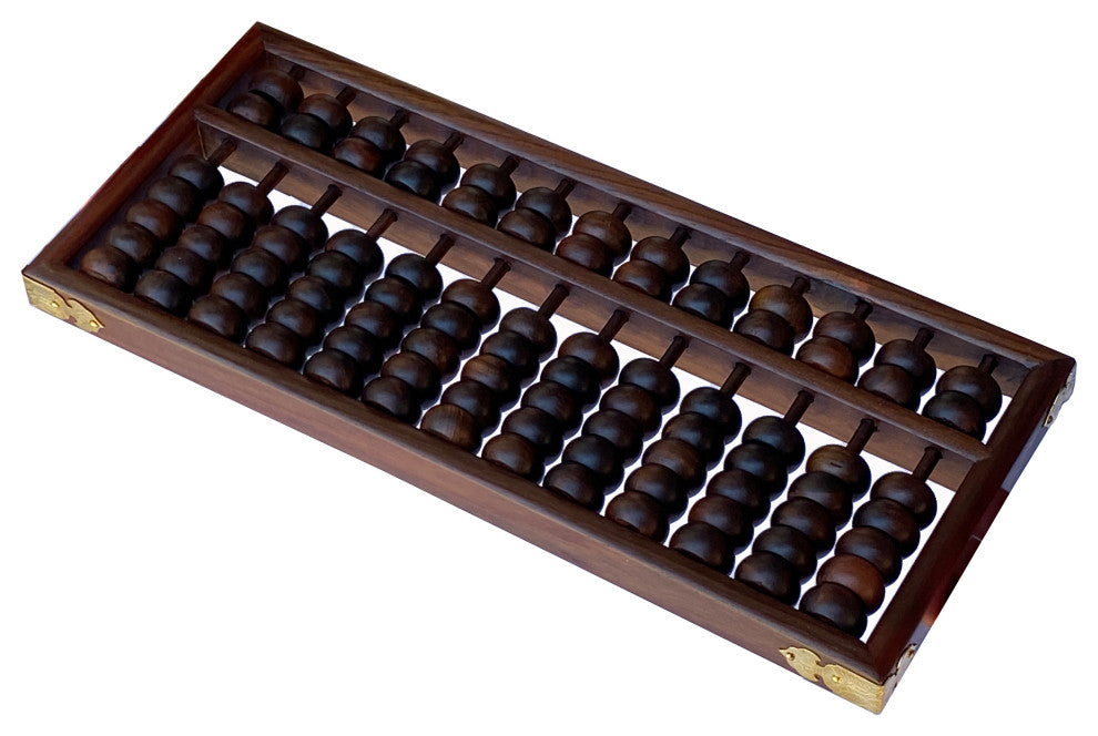 Chinese Huali Rosewood Abacus Fengshui Paperweight Display Hws2481
