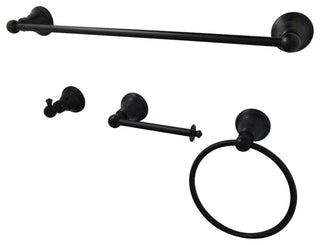 Kingston Brass 4-Piece Bathroom Accessory Set, Oil Rubbed Bronze