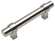 Contemporary Bar Cabinet Pull, Satin Nickel, Set of 10