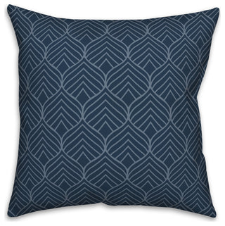 Geo Leaf Pattern 9 20x20 Spun Poly Pillow