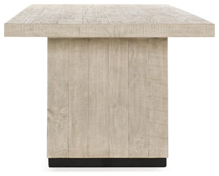 Kosas Home Lynx 94" Reclaimed Pine Wood Dining Table, White