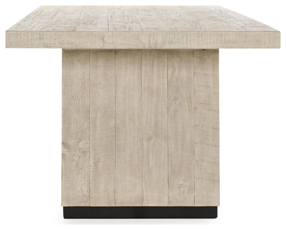Kosas Home Lynx 94" Reclaimed Pine Wood Dining Table, White