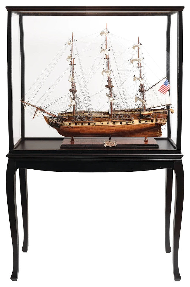 Uss Constitution Large With Floor Display Case
