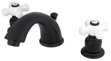 Kingston Brass Widespread Bathroom Faucet With Retail Pop-Up, Oil Rubbed Bronze
