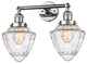 Innovations 208-PC-G664-7 2 Light Bath Vanity Light, Polished Chrome