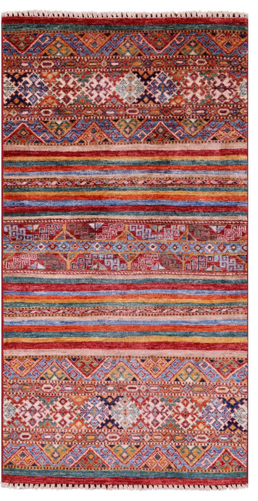 2' 9" X 5' 4" Super Kazak Khorjin Hand Knotted Rug Q10810