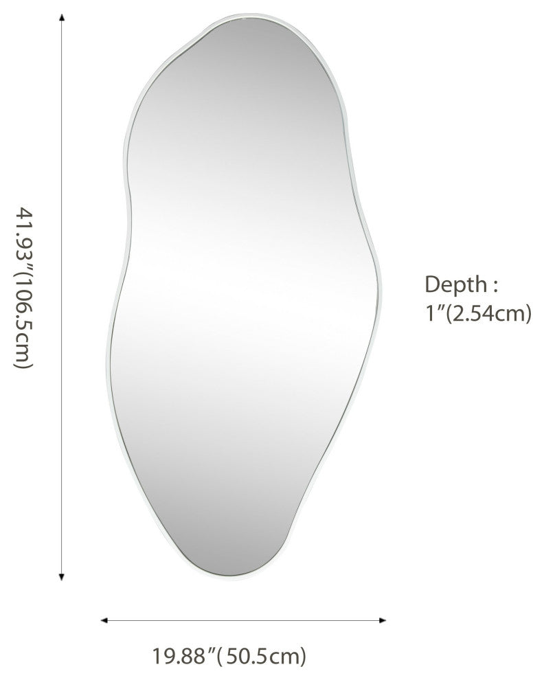 Everly Irregular Framed Decorative Wall Mirror