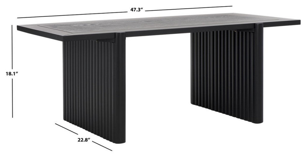 Safavieh Buckley Rectangle Coffee Table, Black