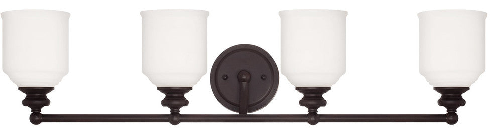 Melrose 4 Light Bath Bar, English Bronze