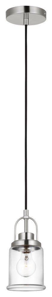 Anders One Light Mini-Pendant, Brushed Nickel