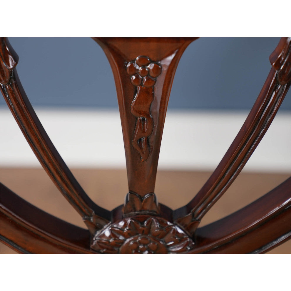 Carved Shield Back Arm Chair