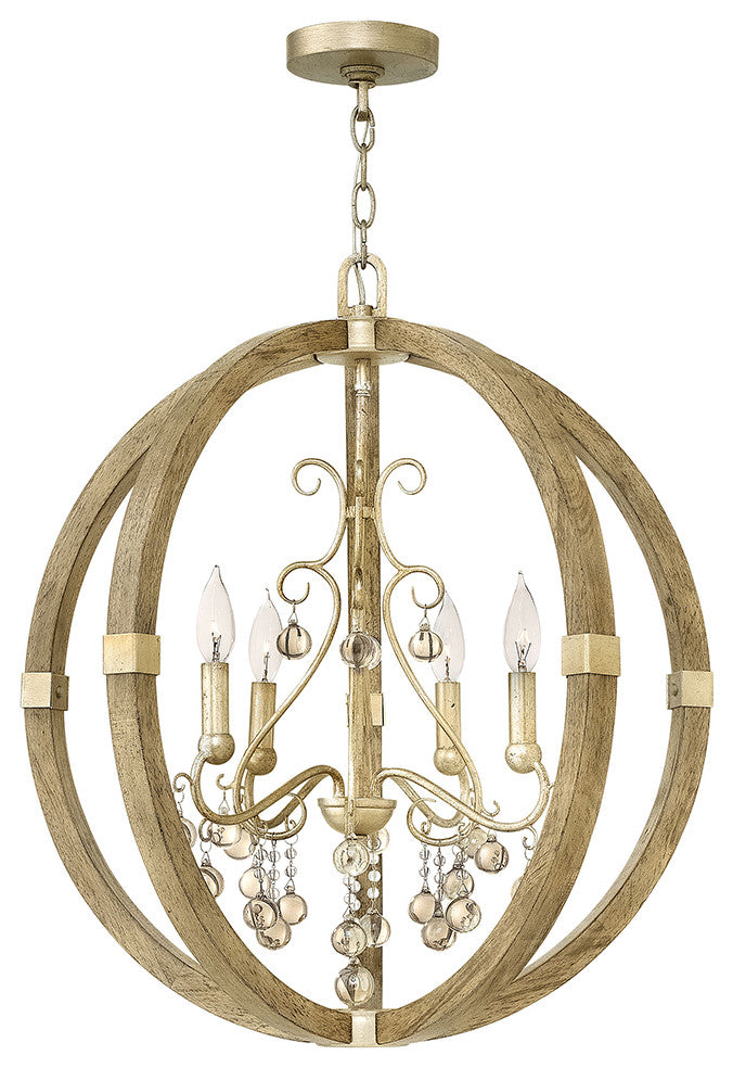 Fredrick Ramond Abingdon Medium Orb, Silver Leaf