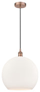 Innovations 616-1P-AC-G121-14 1-Light Pendant, Antique Copper