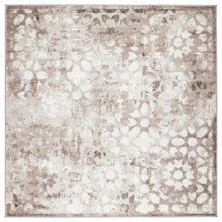 Unique Loom Brown Larvotto Sofia 6' 0 x 6' 0 Square Rug