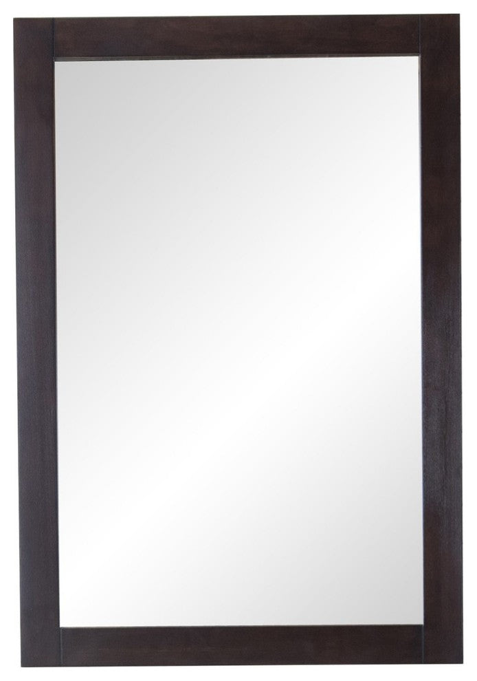 Elegant Decor Vm2005 Aqua Mirror, Dark Walnut