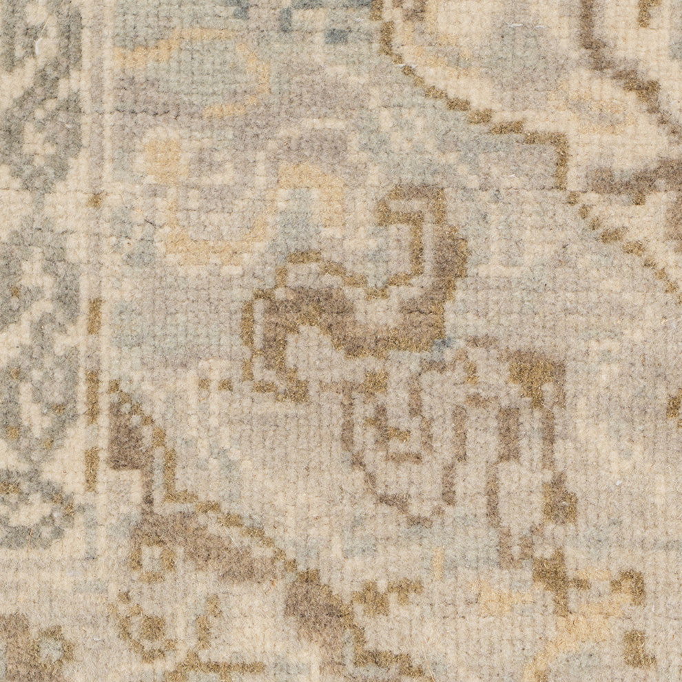 Vintage Oletha Area Rug, Blue, 9' x 12', Bordered