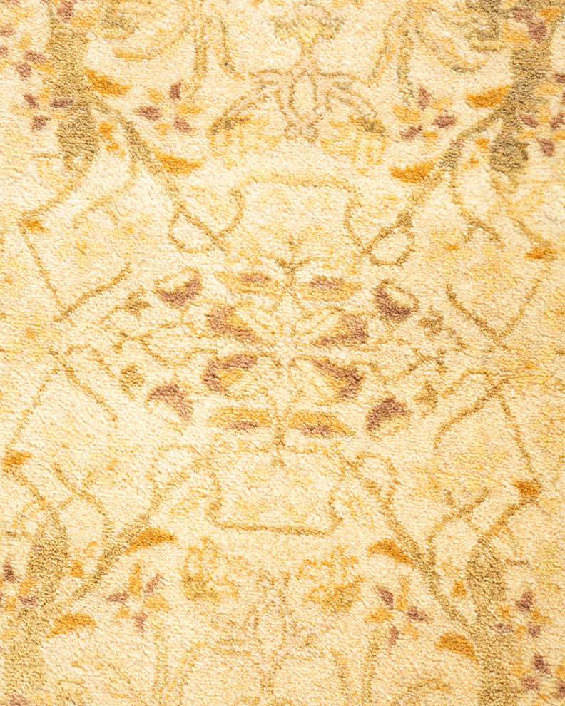 Mongyai One-of-a-Kind Hand-Knotted Area Rug Ivory, 3'3"x5'2"