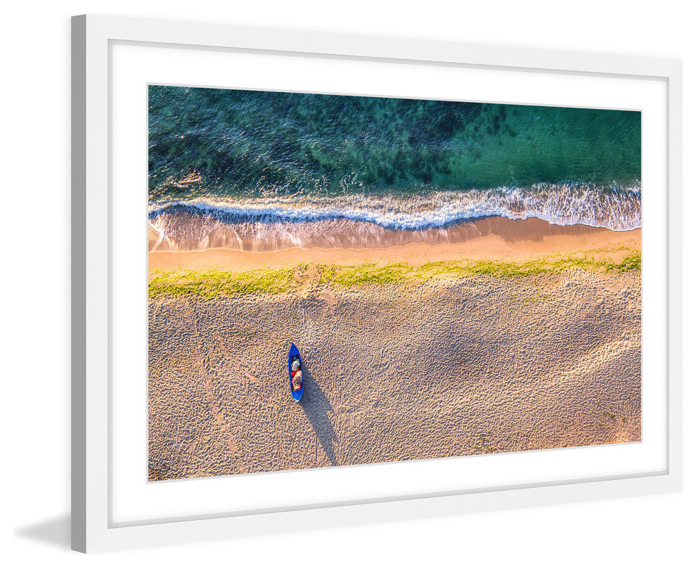 "One Canoe" Framed Painting Print