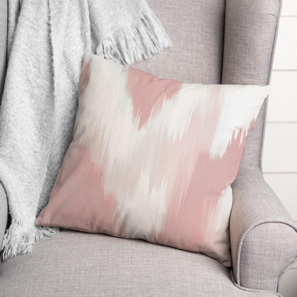 Pink Splotches 20x20 Spun Poly Pillow