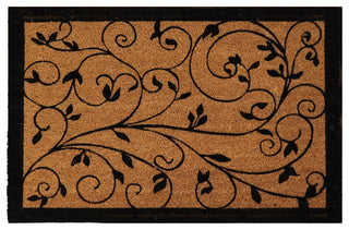 Sheltered Coir Door Mat Leafy Vine Print 30"x18"