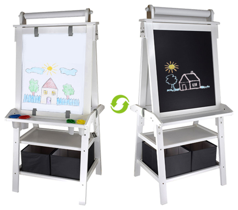 Little Partners Deluxe Learn and Play Art Center, Soft White